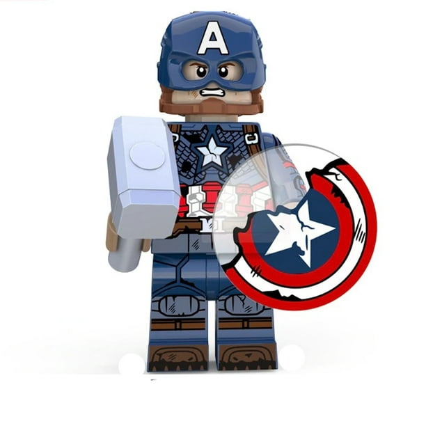 NEW MOC Lego Captain America Marvel Minifigure Shield & Thor Hammer USA SELLER